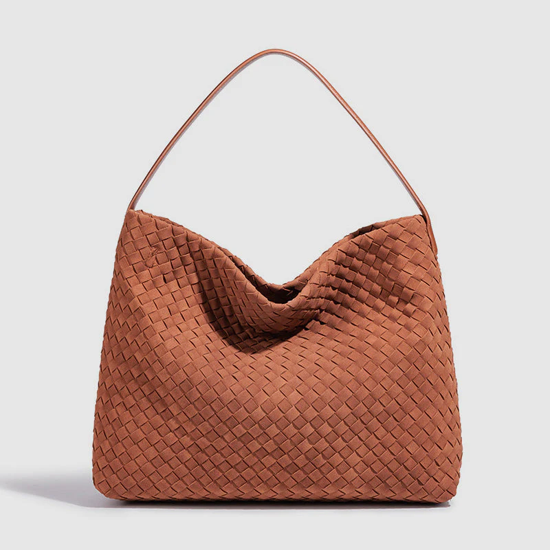 Sofia Amoretti Suede Woven Shoulder Bag - Image 3