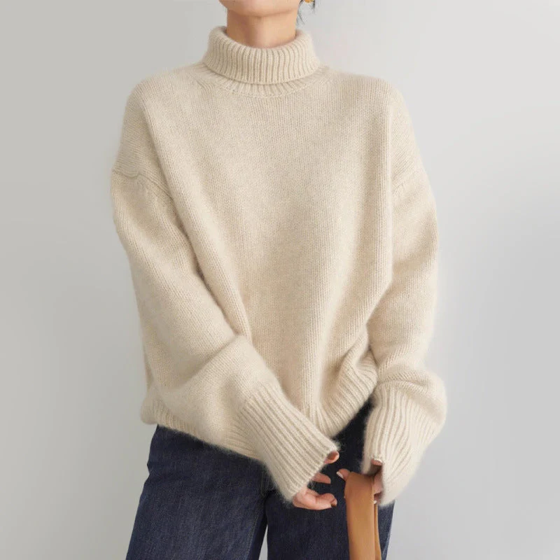 Soft Knit Turtleneck Sweater for Women - Image 4