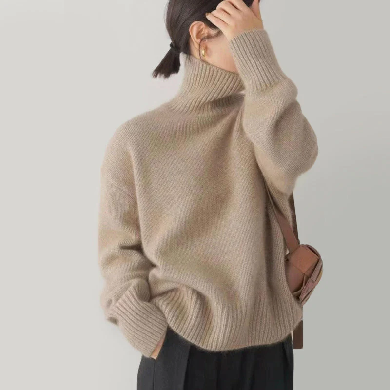 Soft Knit Turtleneck Sweater for Women - Image 6