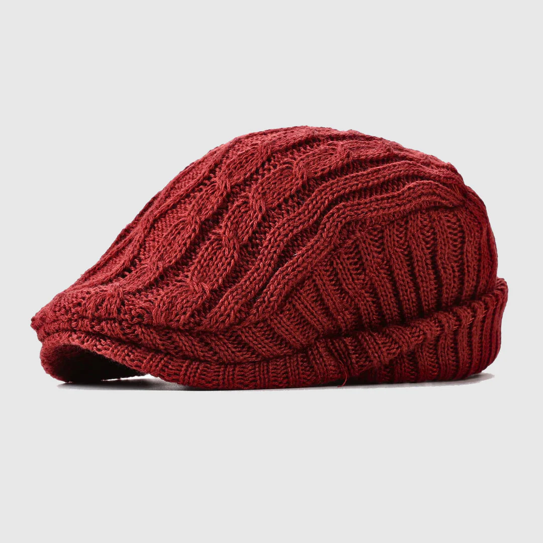 Cable Knit Cap with Fleece Lining - Image 3