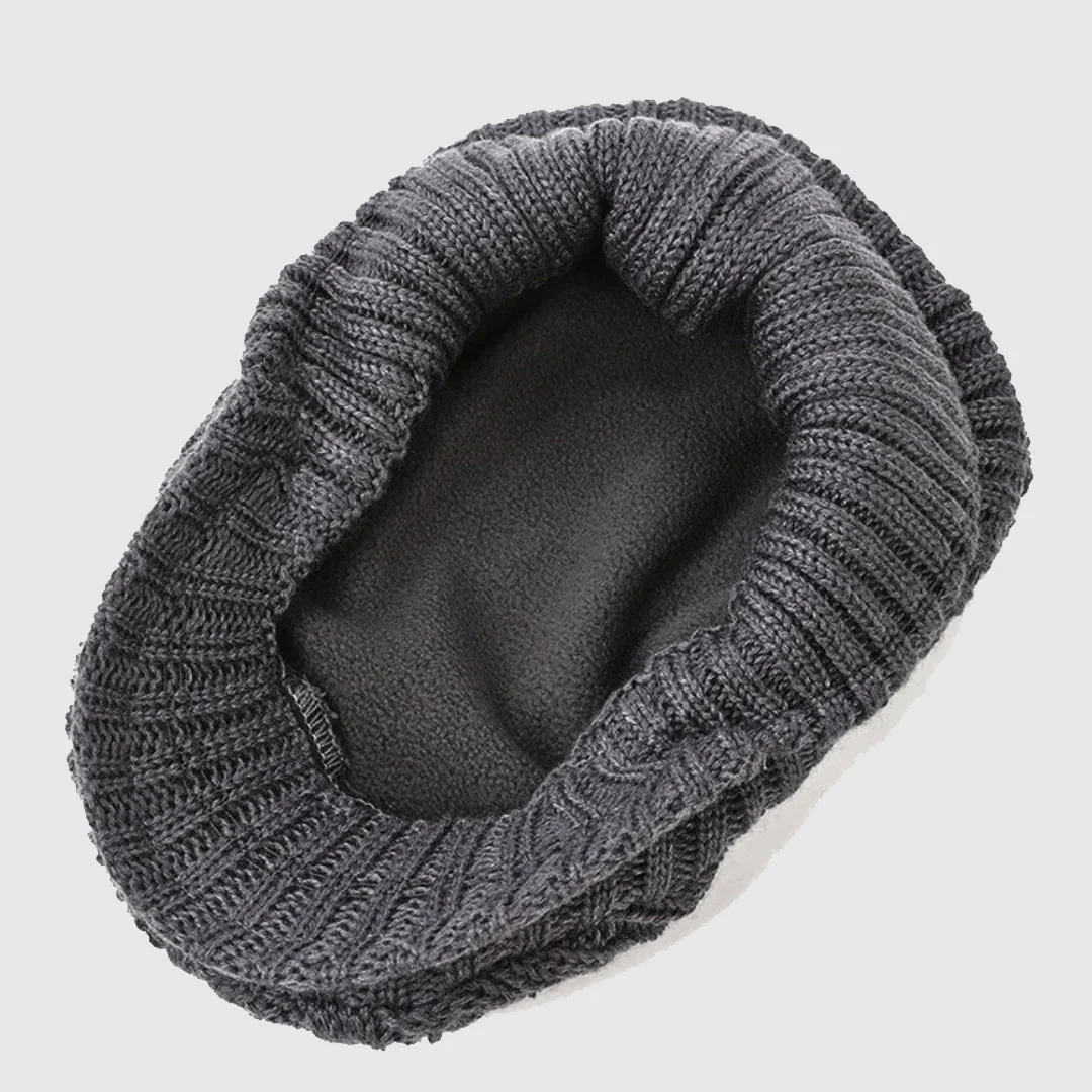 Cable Knit Cap with Fleece Lining - Image 5
