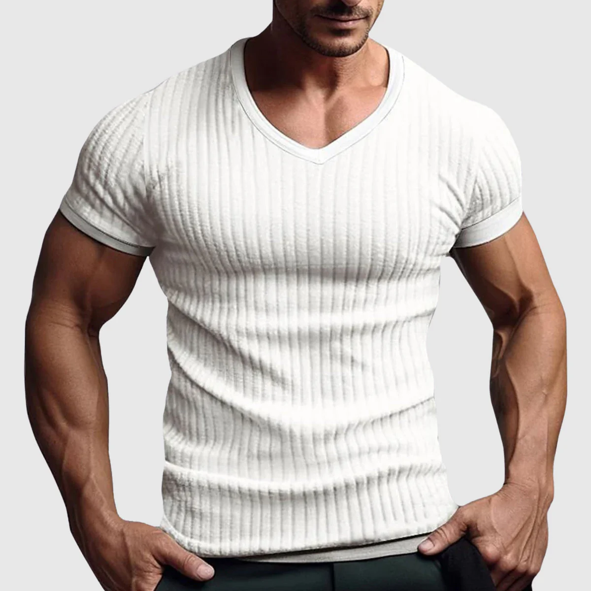 The Urban Stripe T-Shirt by Alessandro Veneti - Image 2