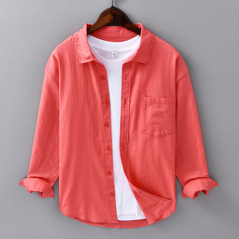 Theodore Willow Azure Linen Shirt - Image 5