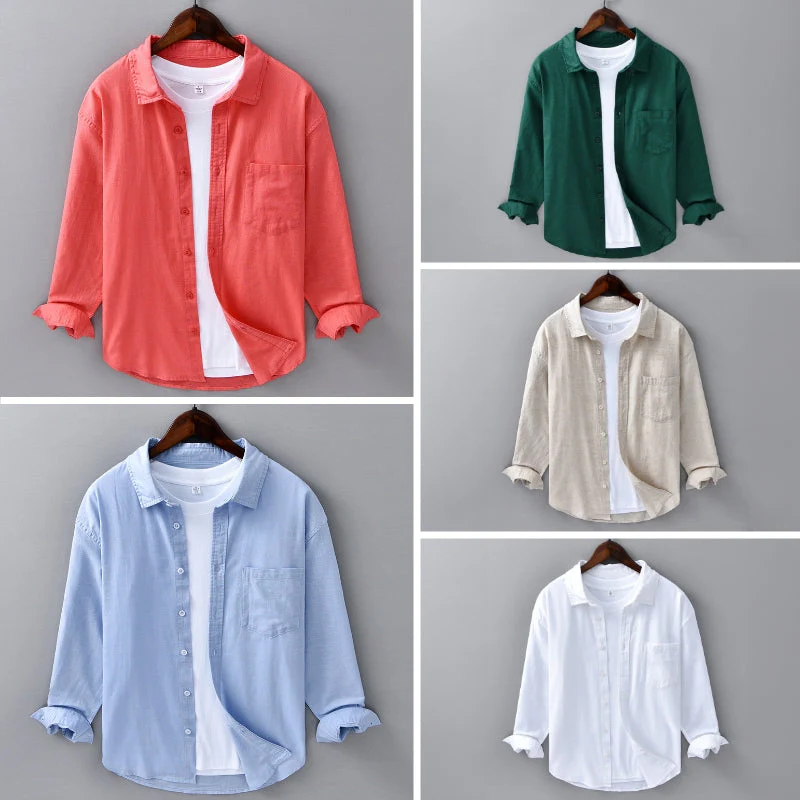 Theodore Willow Azure Linen Shirt - Image 6