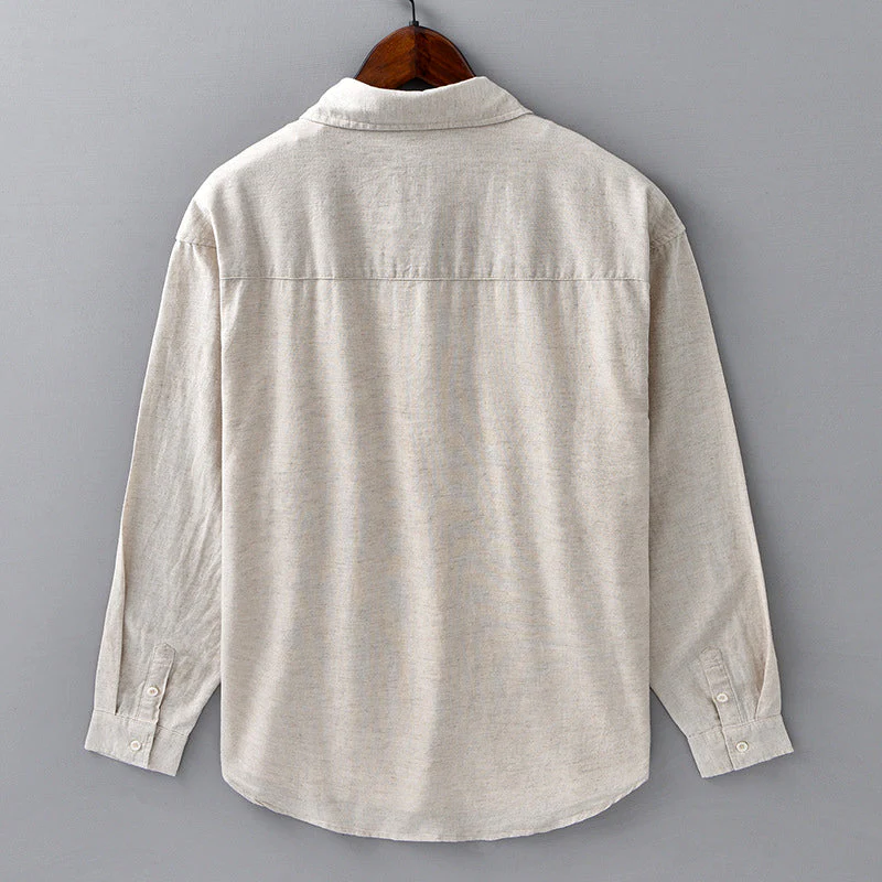 Theodore Willow Azure Linen Shirt - Image 8