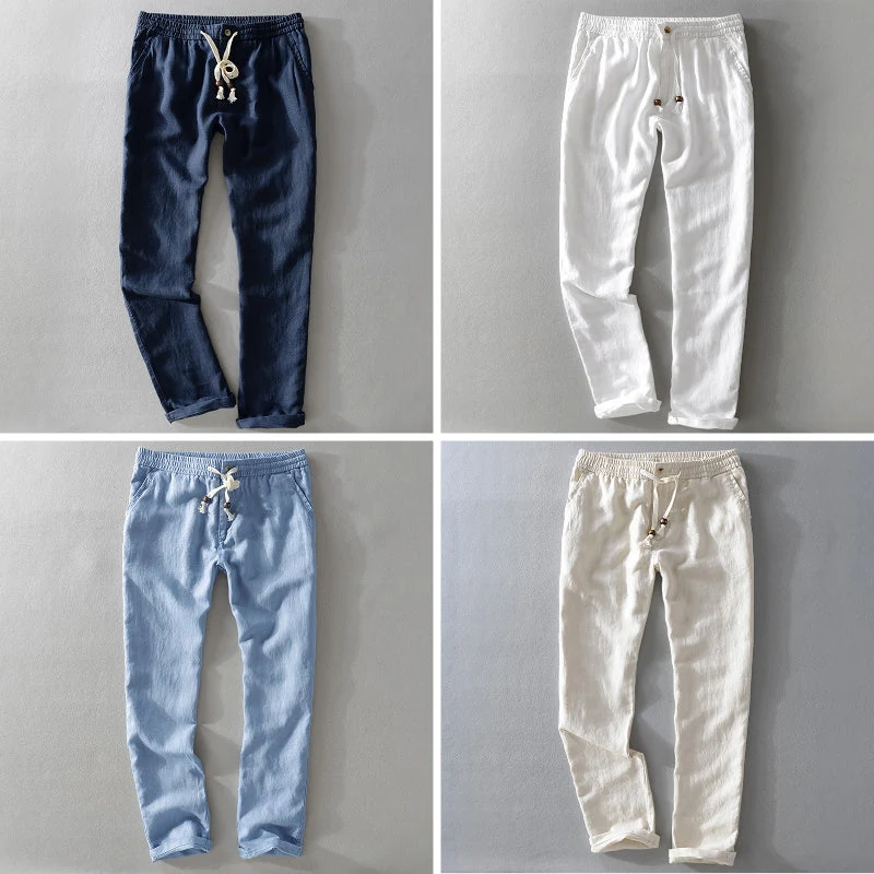 Theodore Willow Casual Linen Pants - Image 5