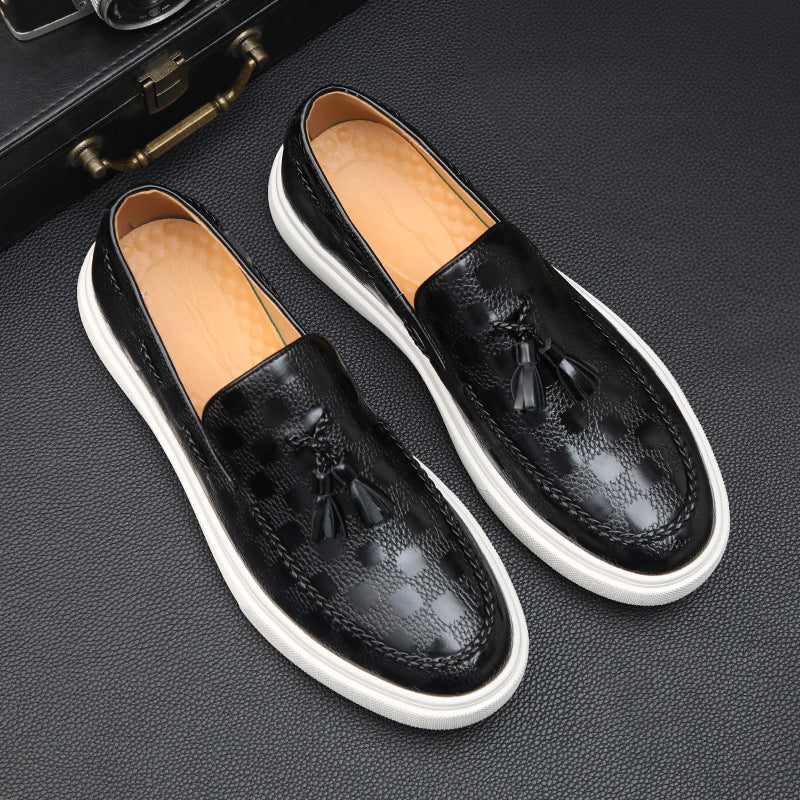 Theodore Willow Embossed Texture Loafers - Image 3