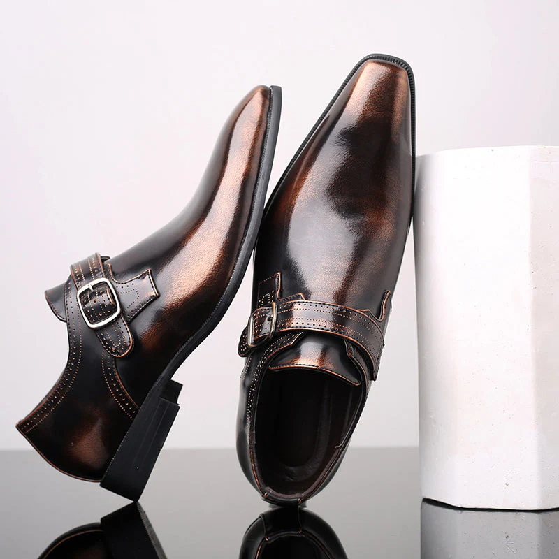 Theodore Willow Lacquered Monk Shoes - Image 4