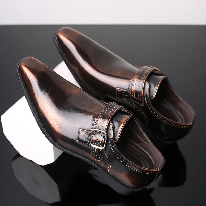 Theodore Willow Lacquered Monk Shoes - Image 5