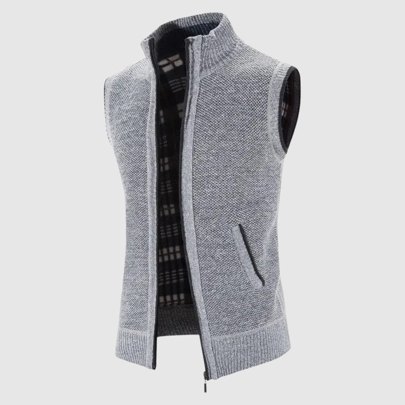 Theodore Willow Zipper Knit Vest - Image 3
