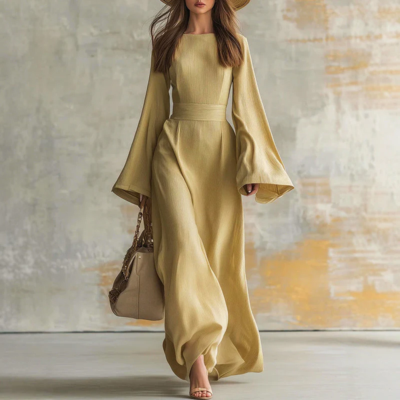 Valentina Rossi Bell Sleeve Maxi Dress - Image 2