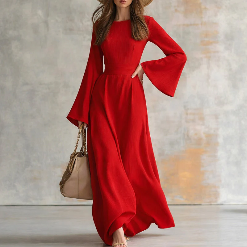 Valentina Rossi Bell Sleeve Maxi Dress - Image 5