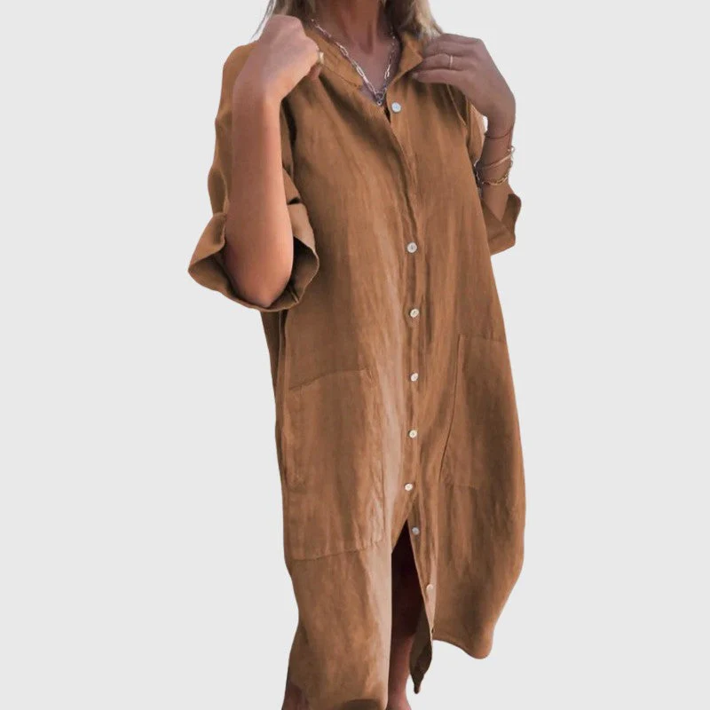 Valentina Rossi Button-Up Shirt Dress - Image 4