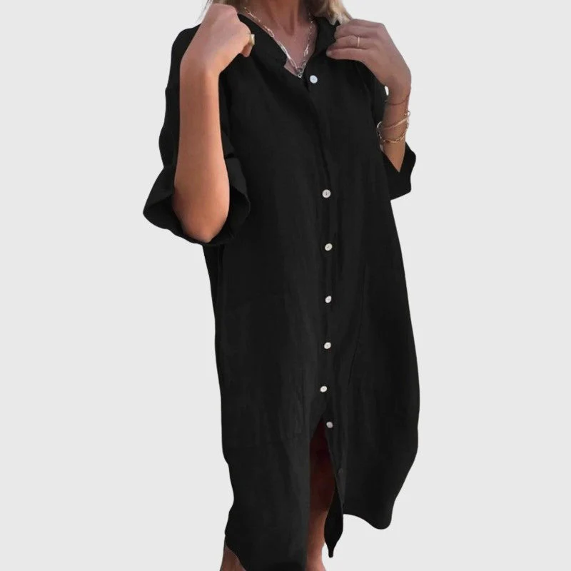 Valentina Rossi Button-Up Shirt Dress - Image 5