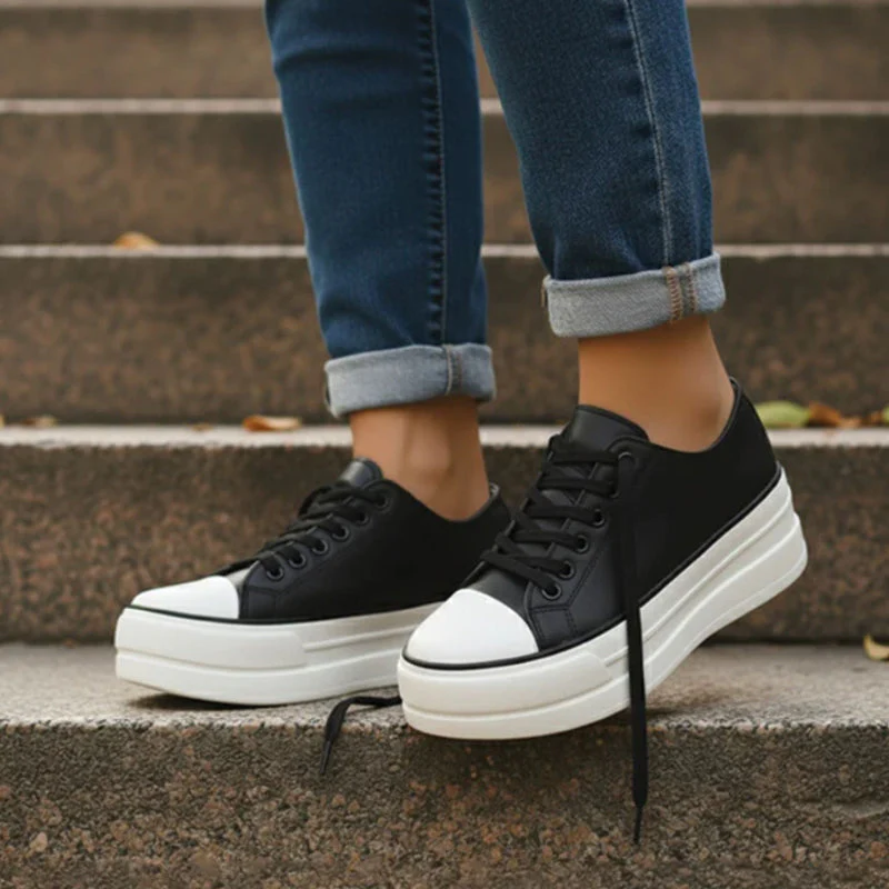 Valentina Rossi Chunky Sole Lace-Up Sneakers - Image 2