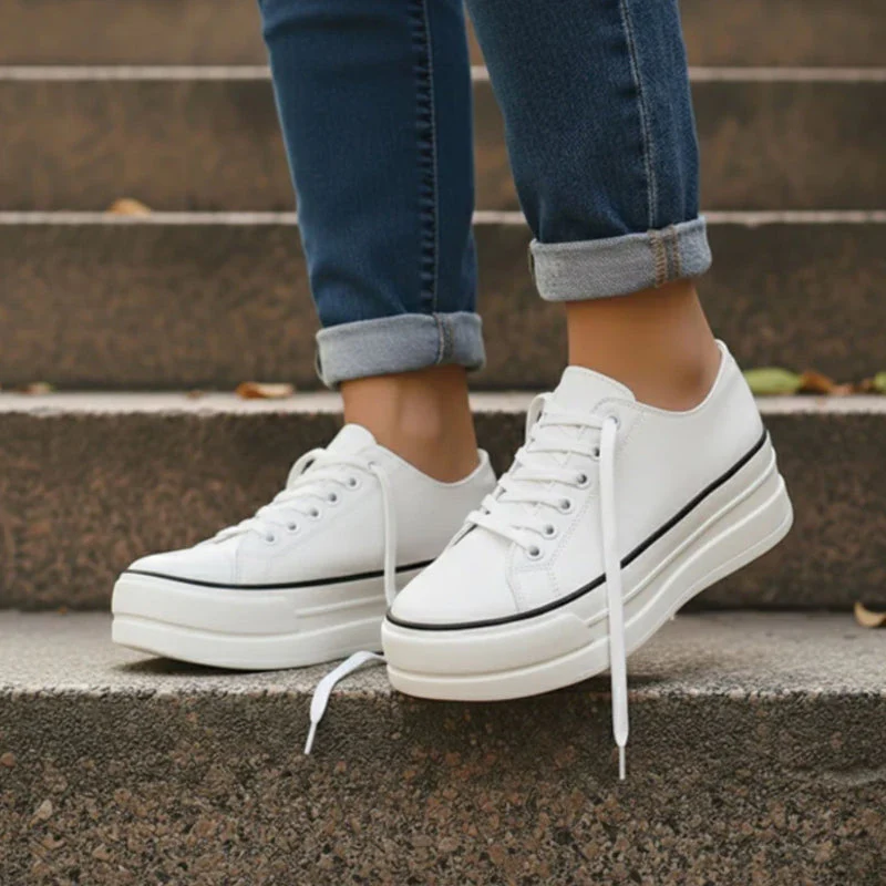 Valentina Rossi Chunky Sole Lace-Up Sneakers - Image 3
