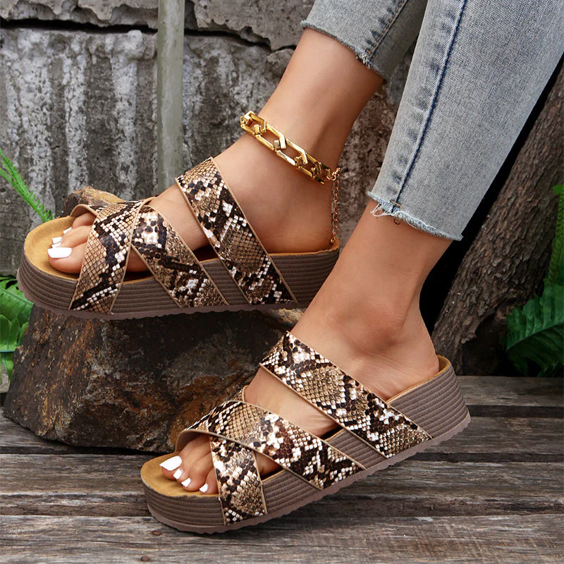 Valentina Rossi Cross-Strap Slide Sandals - Image 8