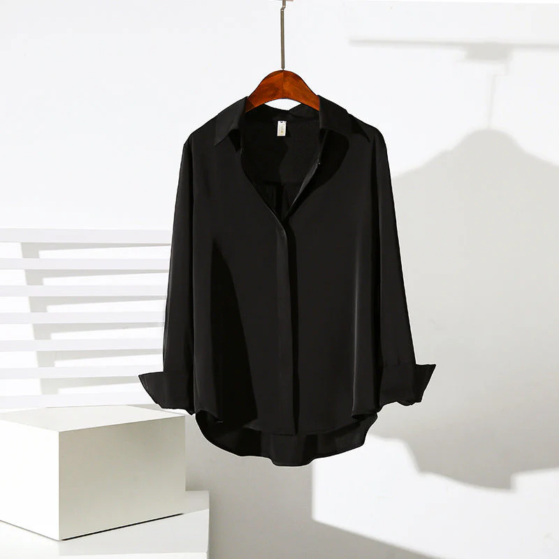 Valentina Rossi Elegant Draped Button Blouse - Image 4