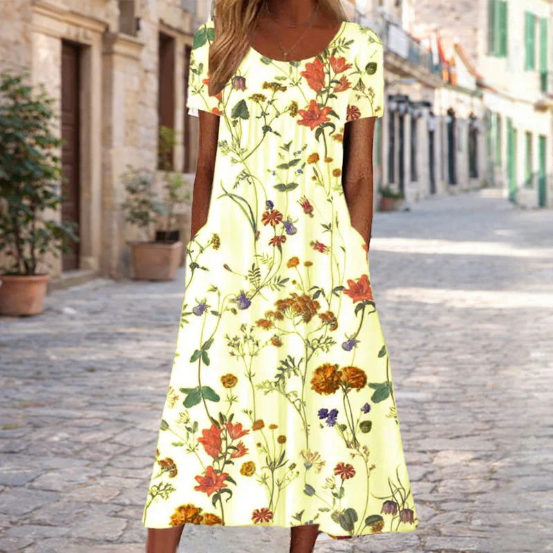 Valentina Rossi Floral A-Line Midi Dress - Image 2
