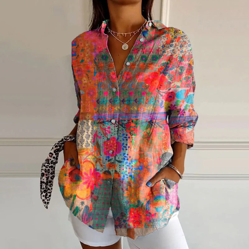 Valentina Rossi Floral Splash Blouse - Image 2