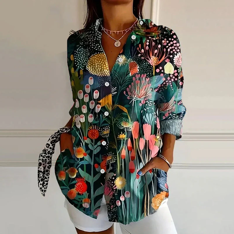 Valentina Rossi Floral Splash Blouse - Image 3