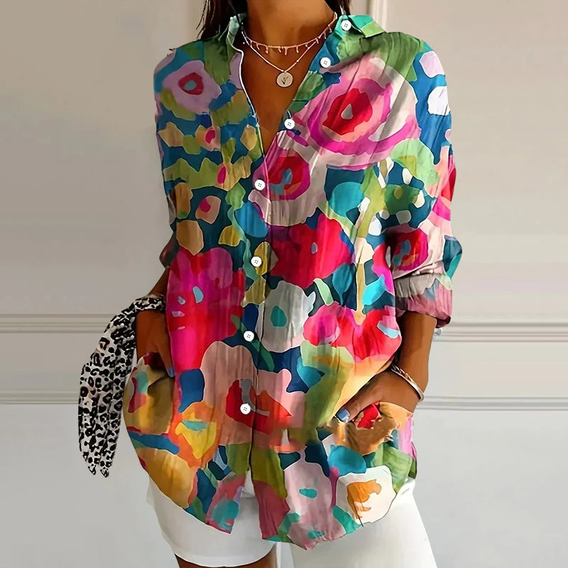 Valentina Rossi Floral Splash Blouse - Image 5