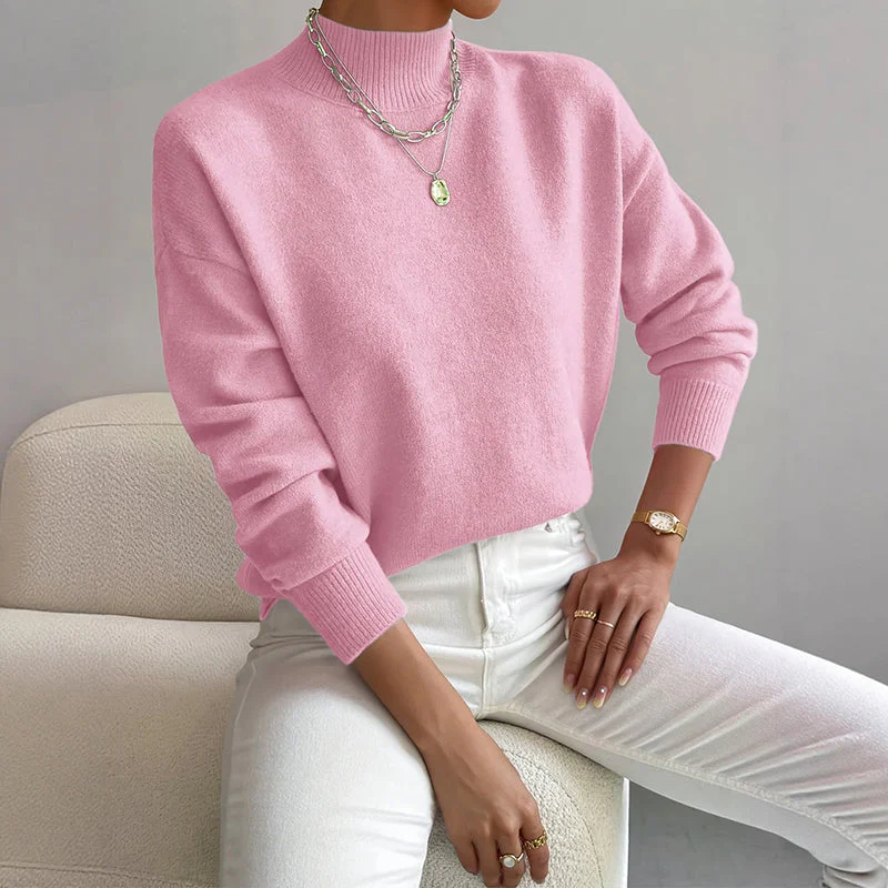 Valentina Rossi Mock Neck Knit Sweater - Image 2