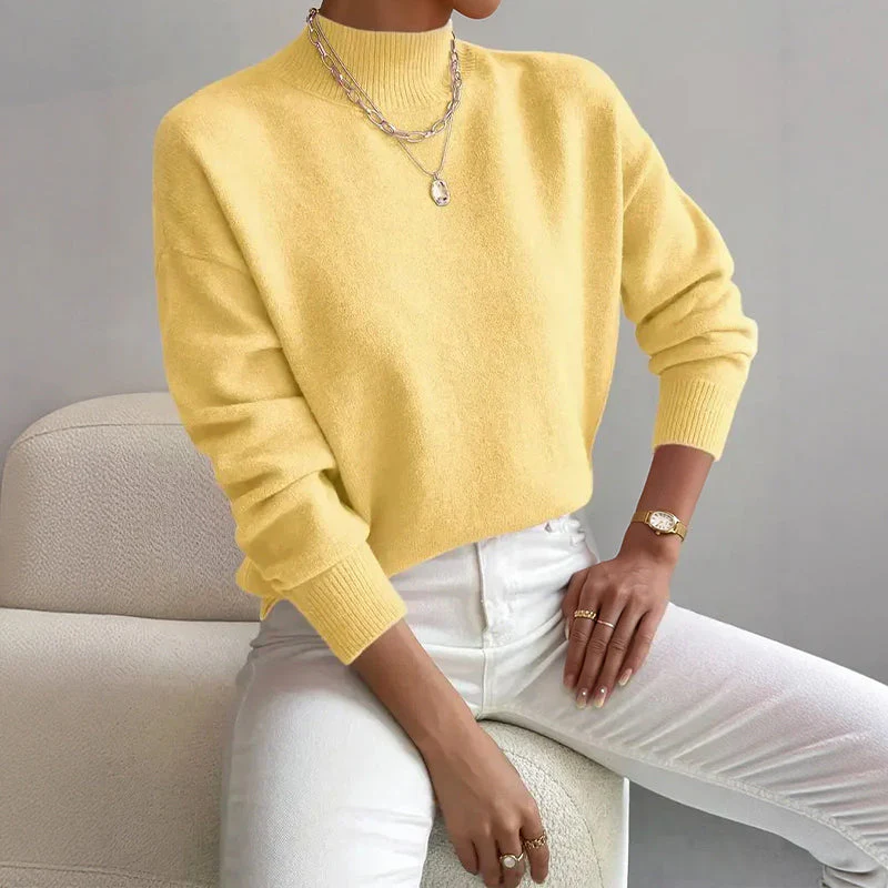 Valentina Rossi Mock Neck Knit Sweater - Image 3
