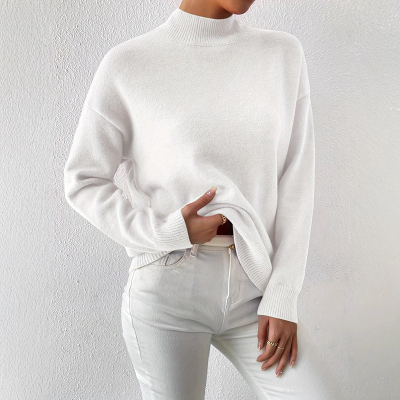 Valentina Rossi Mock Neck Knit Sweater - Image 6