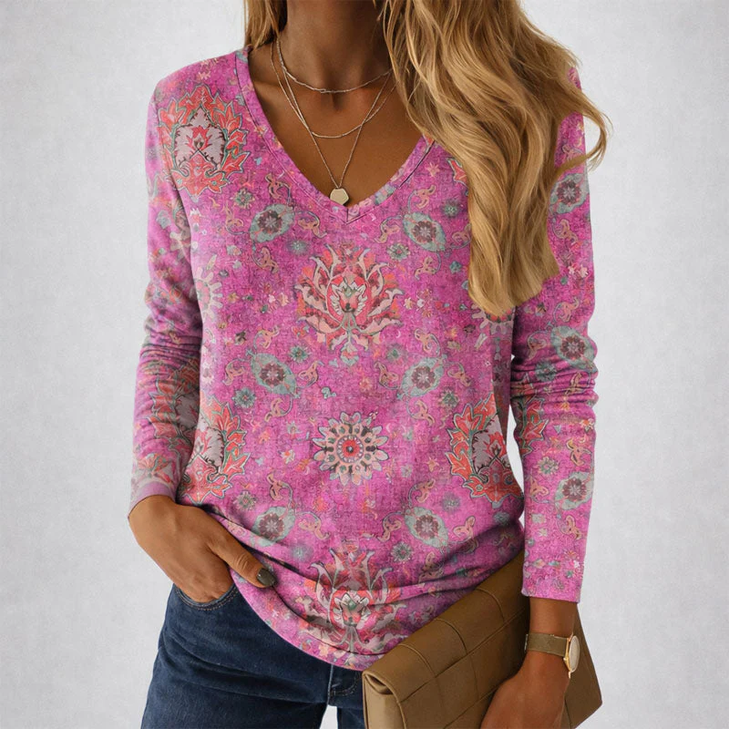 Valentina Rossi Patterned Long Sleeve Shirt - Image 3