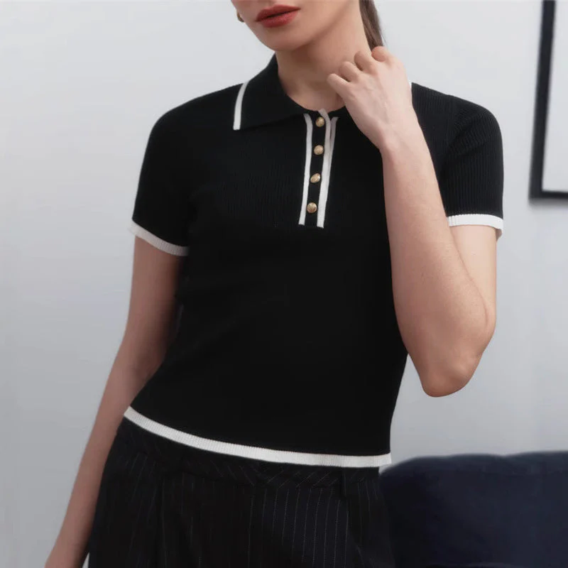 Valentina Rossi Ribbed Knit Top - Image 2