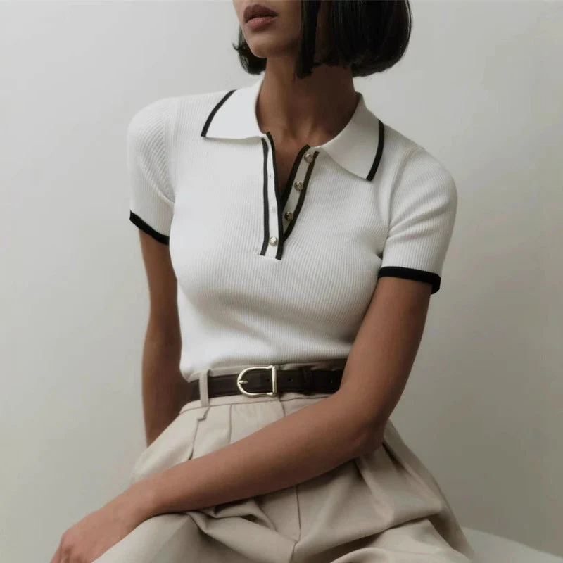 Valentina Rossi Ribbed Knit Top - Image 4