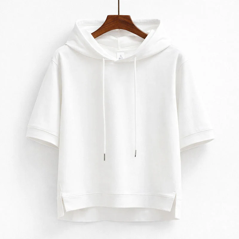 Valentina Rossi Short Sleeve Hooded Pullover - Image 2