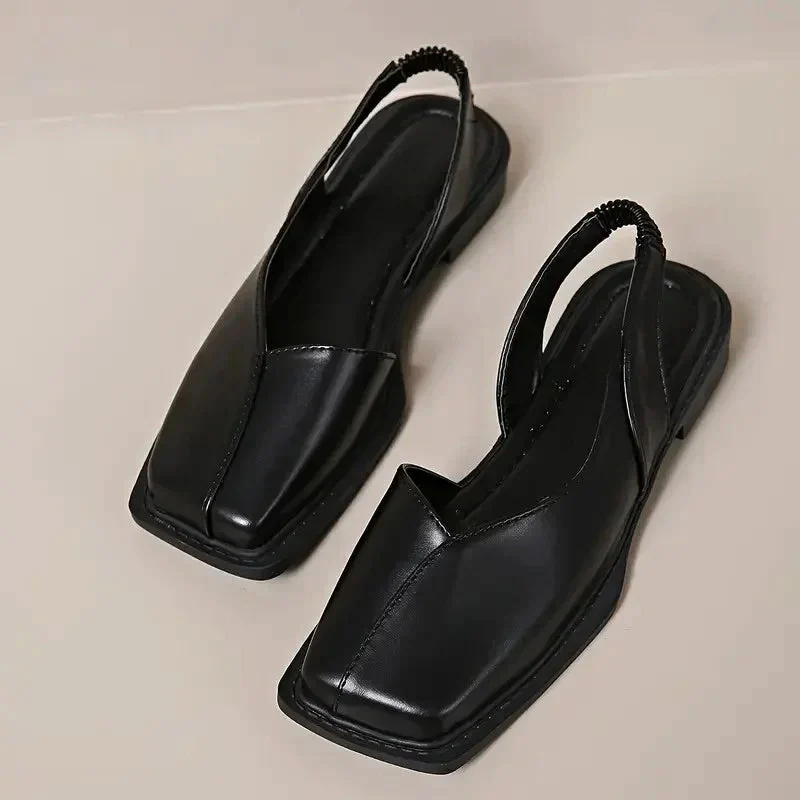 Valentina Rossi Square-Toe Slingback Flats - Image 2