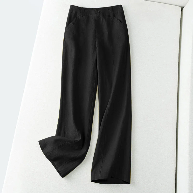 Valentina Rossi Wide-Leg Linen Pants - Image 3