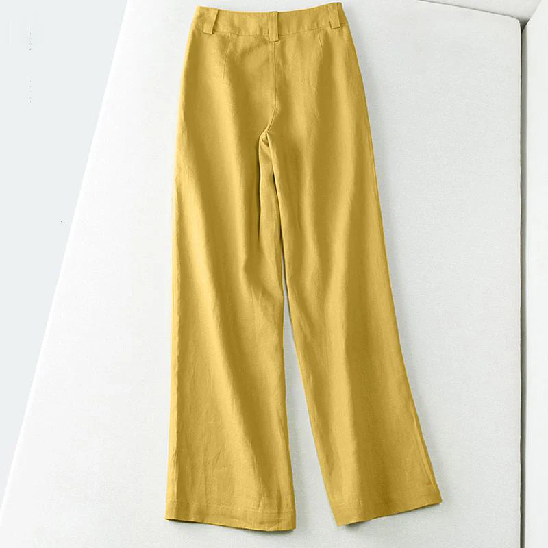 Valentina Rossi Wide-Leg Linen Pants - Image 5