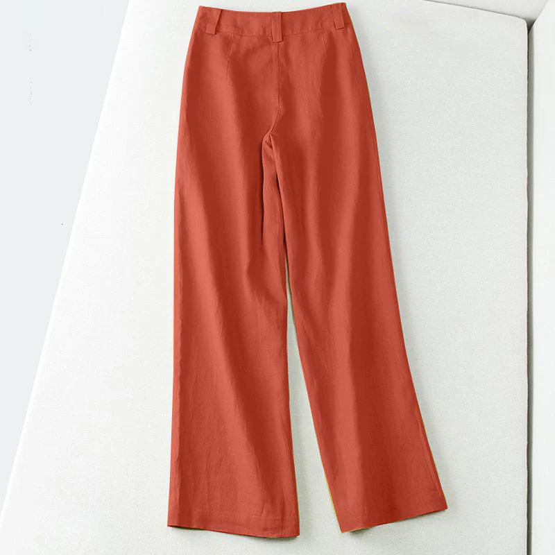 Valentina Rossi Wide-Leg Linen Pants - Image 6