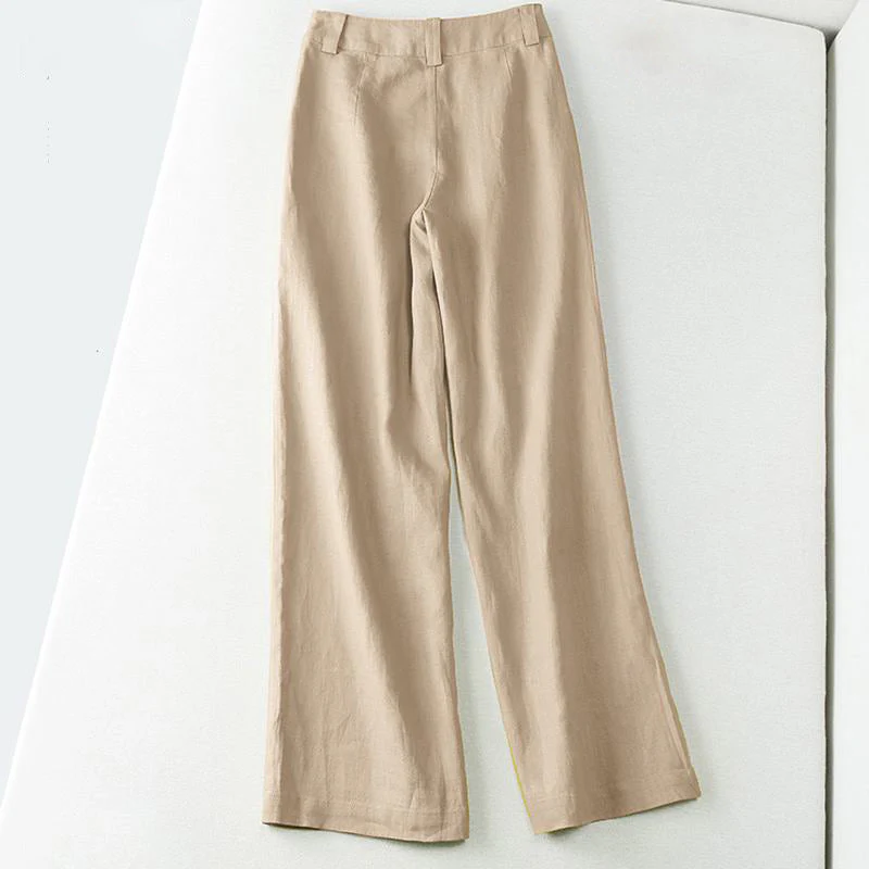 Valentina Rossi Wide-Leg Linen Pants - Image 8