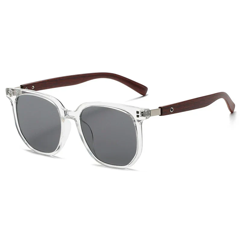 Vintage Oversized Woodgrain Sunglasses - Image 3