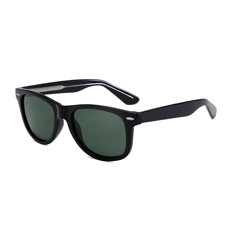 Vintage Square Sunglasses with Polarized Lenses - Image 3