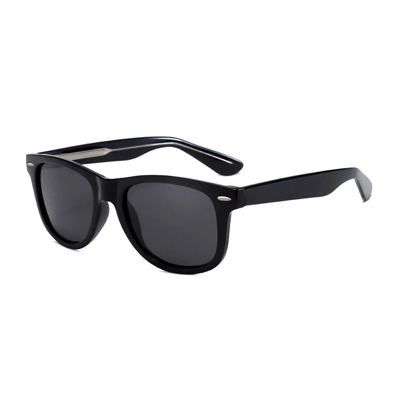 Vintage Square Sunglasses with Polarized Lenses - Image 5
