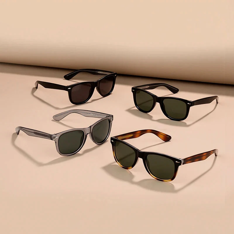 Vintage Square Sunglasses with Polarized Lenses - Image 7