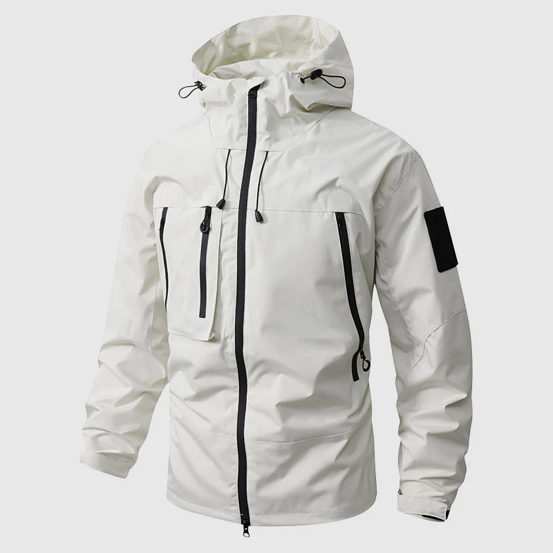 Waterproof Outdoor Hiking Hooded Men’s Jacket - Image 3