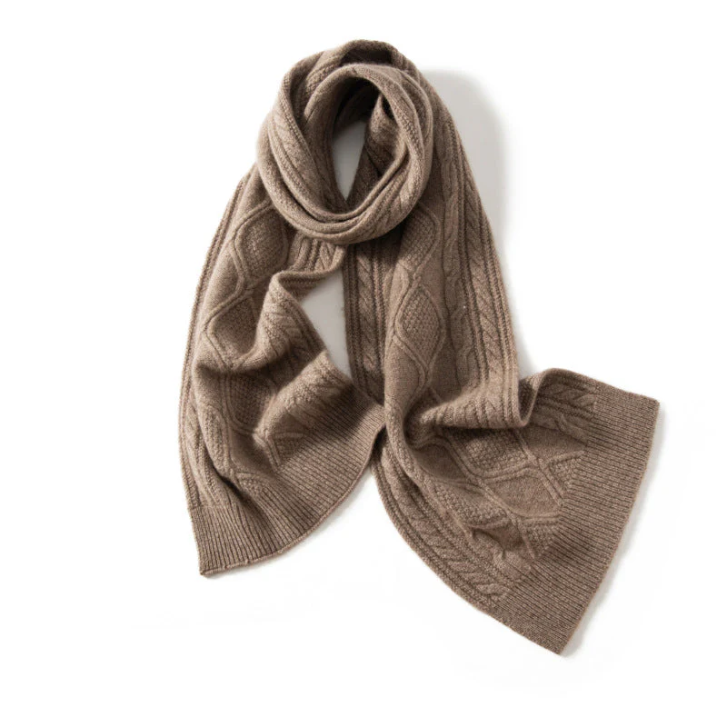 Winter Grace Textured Cashmere Scarf - Image 2