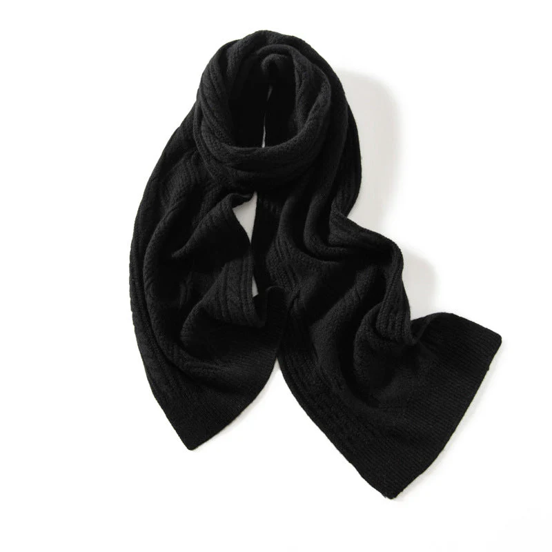 Winter Grace Textured Cashmere Scarf - Image 5