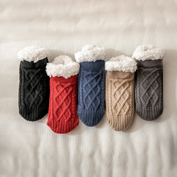Women’s Non-Slip Slipper Knit Socks with Inner Lining - Image 10