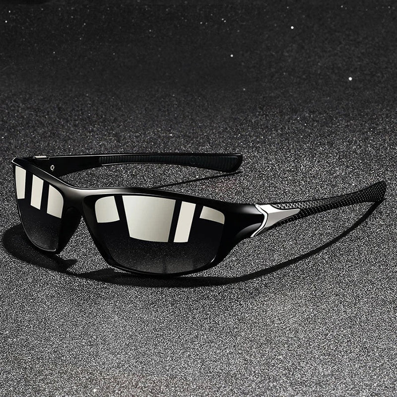 Wrap Around Sport Sunglasses with Mirrored Lenses - Image 3