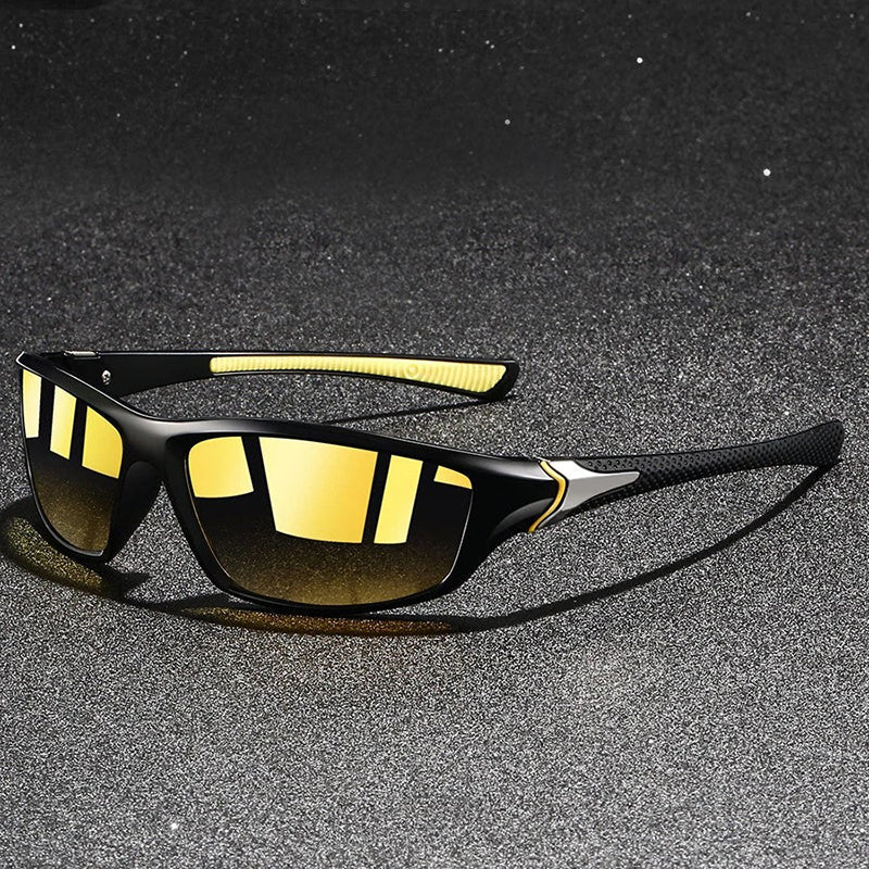 Wrap Around Sport Sunglasses with Mirrored Lenses - Image 4