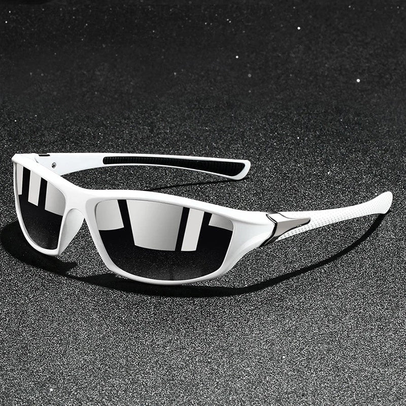Wrap Around Sport Sunglasses with Mirrored Lenses - Image 5